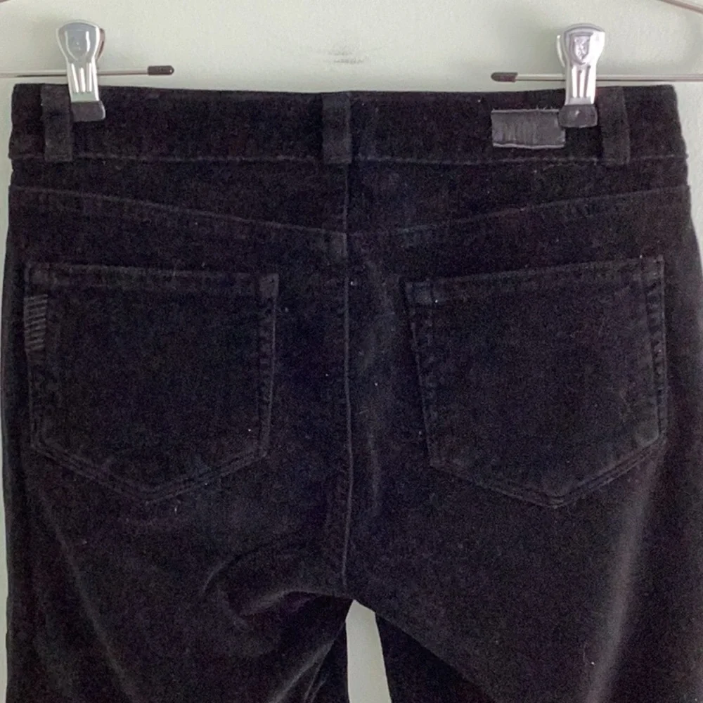 PAIGE Ultra Skinny Black Velvet Jeans - Picture 9 of 14